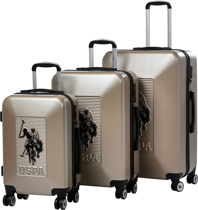 U.S POLO Hardsuitcase Set of 3-Beige - MOON - Luggage & Travel Accessories - US POLO - U.S POLO Hardsuitcase Set of 3-Beige - Beige - Luggage set - 1