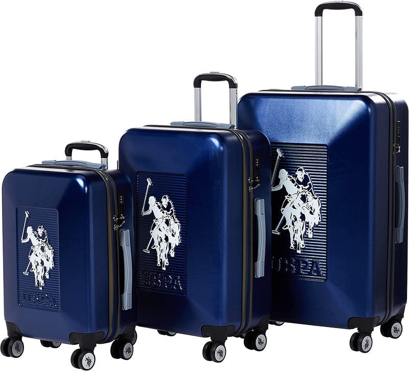 U.S POLO Hardsuitcase Set of 3-Sky Blue - MOON - Luggage & Travel Accessories - US POLO - U.S POLO Hardsuitcase Set of 3-Sky Blue - Navy - Luggage set - 7