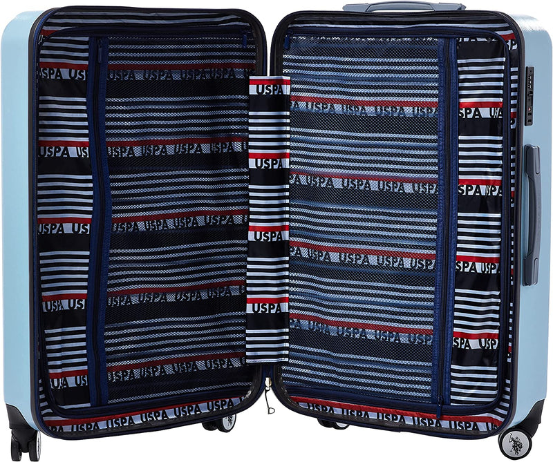 U.S POLO Hardsuitcase Set of 3-Sky Blue - MOON - Luggage & Travel Accessories - US POLO - U.S POLO Hardsuitcase Set of 3-Sky Blue - Sky Blue - Luggage set - 4