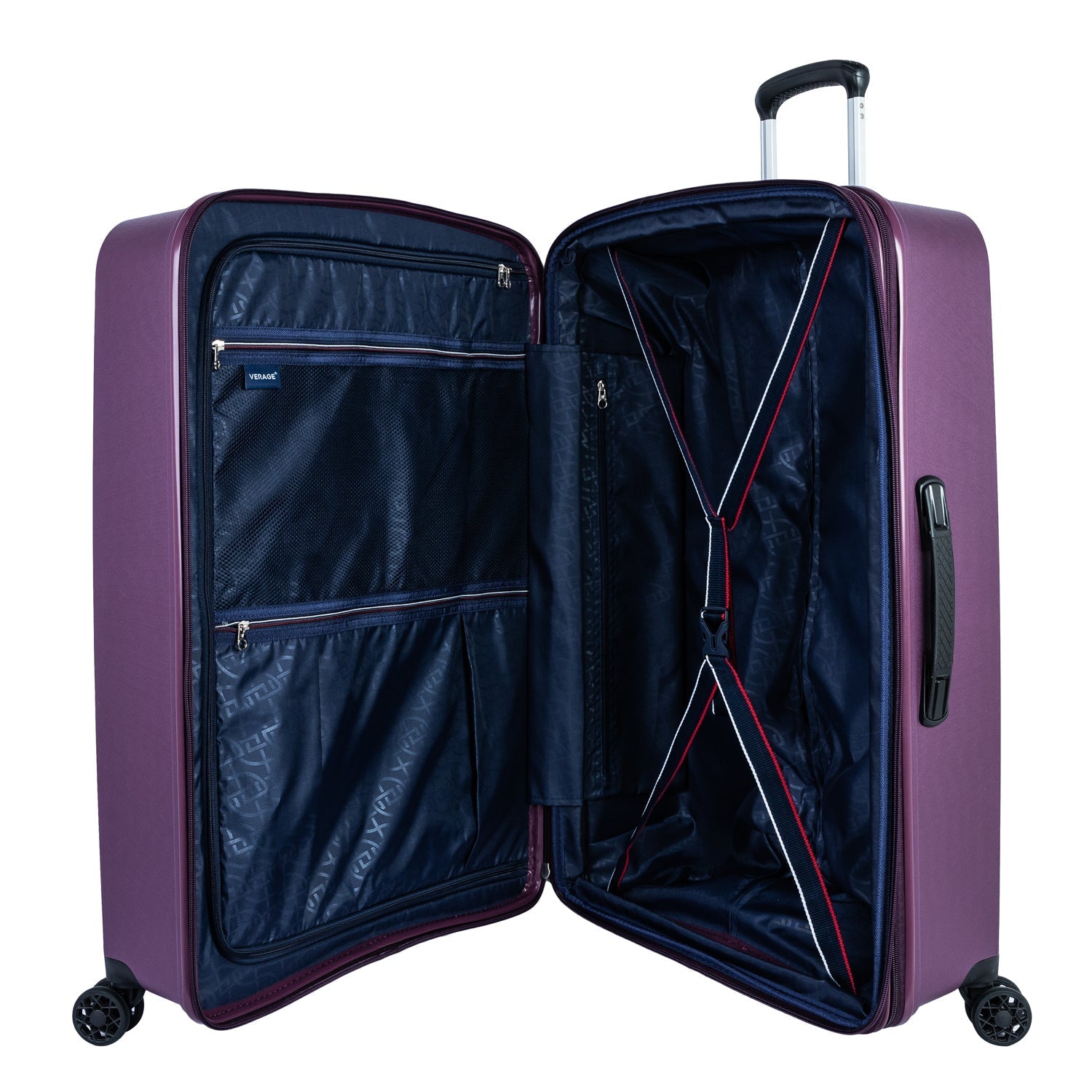 Verage Diamond Collection Set of 3-Purple - MOON - Luggage - Verage - Verage Diamond Collection Set of 3-Purple - Purple - Luggage Set - 5