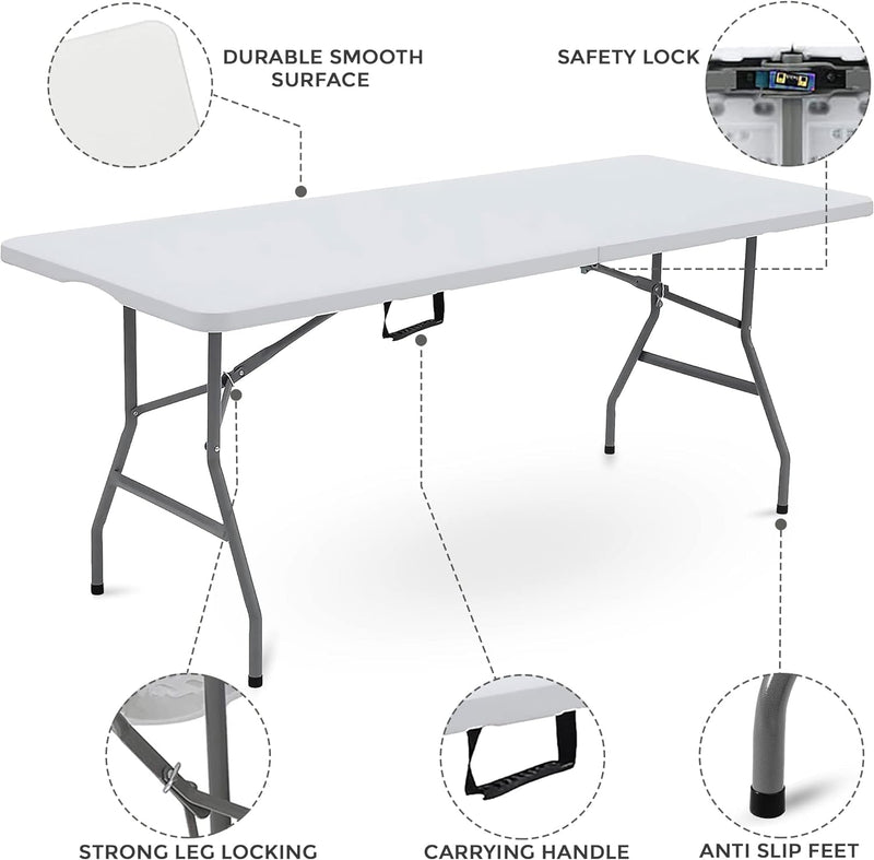 Versatile Foldable Outdoor(indoor) Table-180CM - MOON - Picnic & Outdoor Equipments - Outdoor - Versatile Foldable Outdoor(indoor) Table-180CM - Picnic & Outdoor - 3