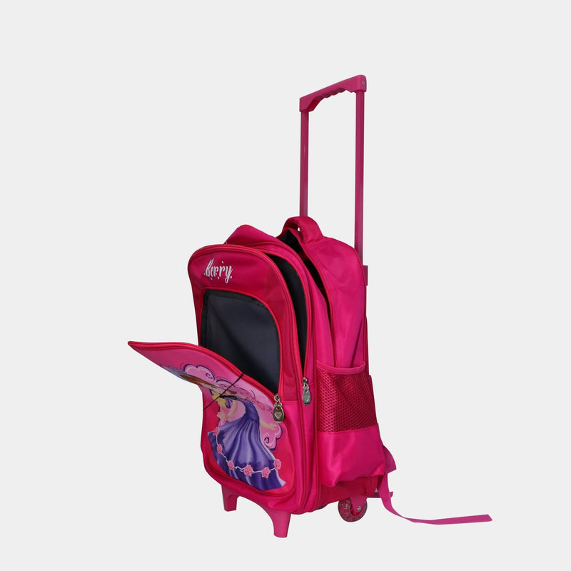 Wheeled School Bags Set of 3-Berry Princess - MOON - Back 2 School - Bravo - Wheeled School Bags Set of 3-Berry Princess - Trolley Backpack - 4