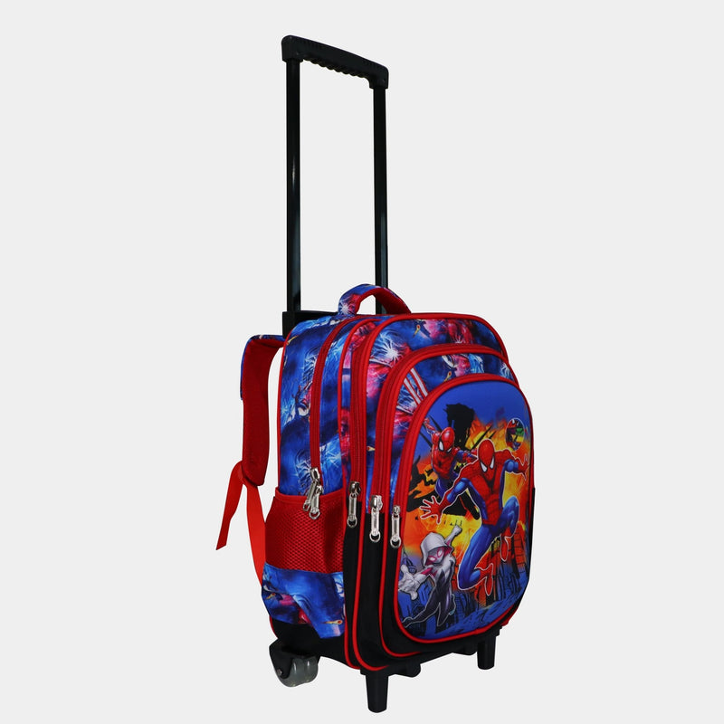 Wheeled School Bags Set of 3-Multiverse Spiderman - MOON - Back 2 School - Bravo - Wheeled School Bags Set of 3-Multiverse Spiderman - Trolley Backpack - 3