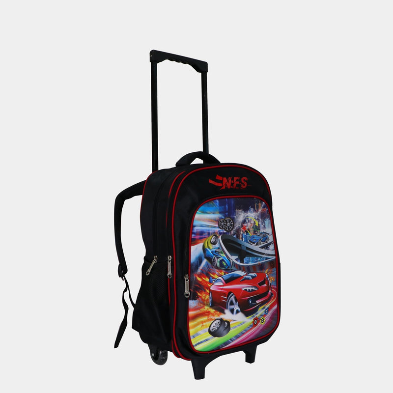 Wheeled School Bags Set of 3-Need For Speed - MOON - Back 2 School - Bravo - Wheeled School Bags Set of 3-Need For Speed - Trolley Backpack - 2
