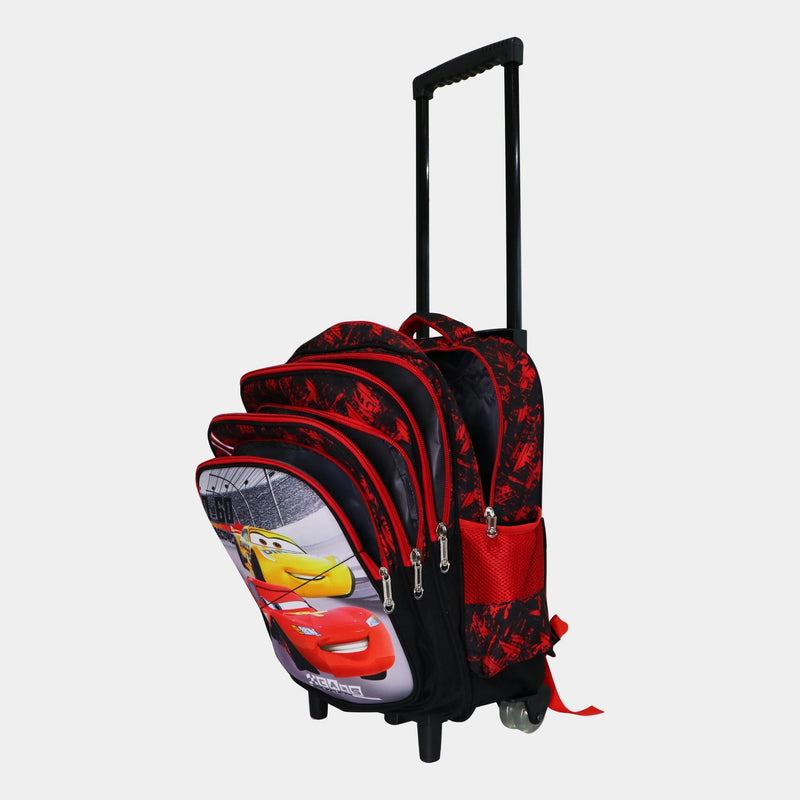 Wheeled School Bags Set of 3-Race Car - MOON - Back 2 School - Bravo - Wheeled School Bags Set of 3-Race Car - Trolley Backpack - 3