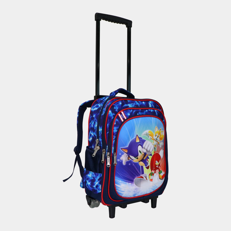Wheeled School Bags Set of 3-Sonic & Friends - MOON - Back 2 School - Bravo - Wheeled School Bags Set of 3-Sonic & Friends - Trolley Backpack - 2
