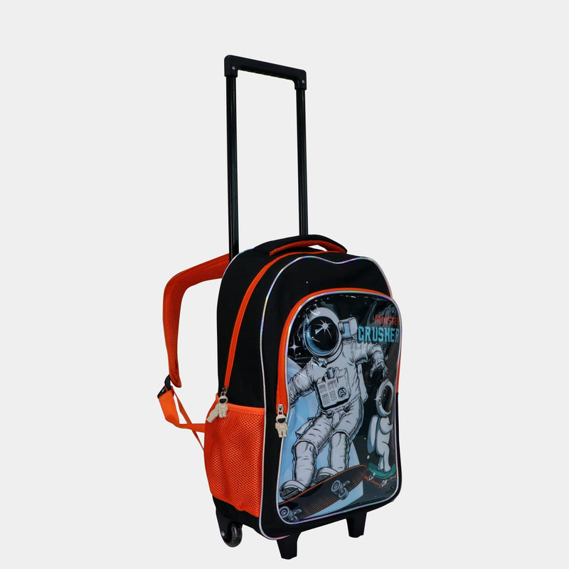 Wheeled School Bags Set of 5-Monster Crusher - MOON - Back 2 School - Bravo - Wheeled School Bags Set of 5-Monster Crusher - Trolley Backpack - 2