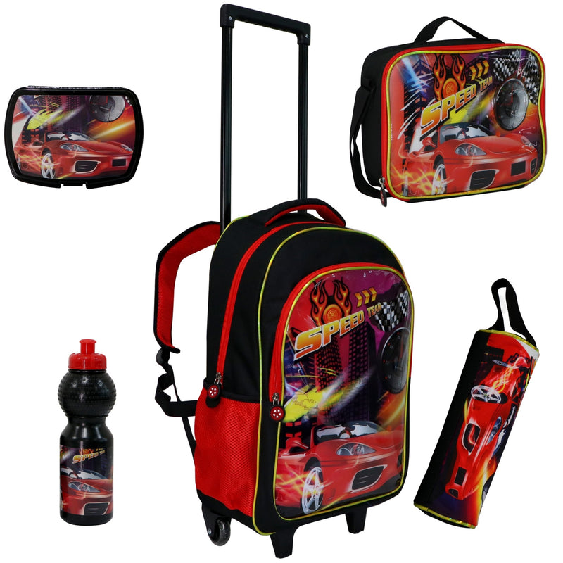 Wheeled School Bags Set of 5-Speed Team - MOON - Back 2 School - Bravo - Wheeled School Bags Set of 5-Speed Team - Trolley Backpack - 1