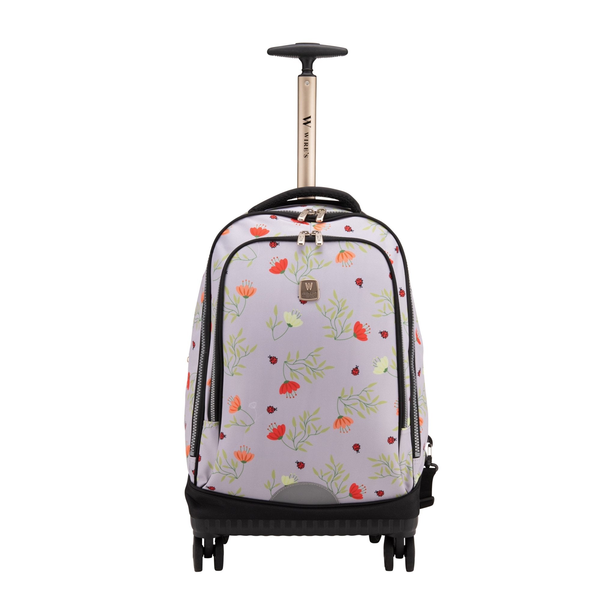 Wires 4 Wheel School Backpack Trolley Set of 3 Flower Bee - MOON - Back 2 School - Wires - Wires 4 Wheel School Backpack Trolley Set of 3 Flower Bee - Trolley Backpack - 2