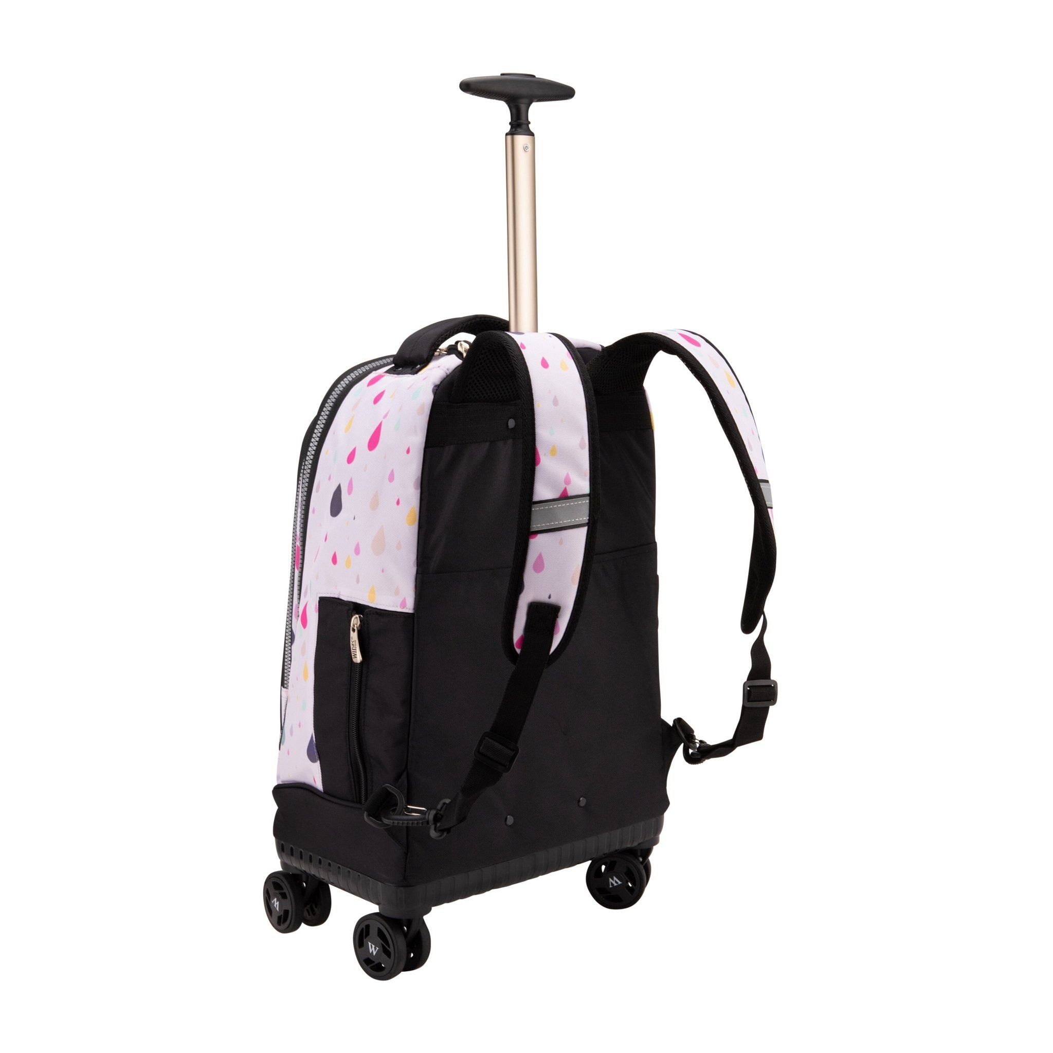 Wires 4 Wheel School Backpack Trolley Set of 3 Rainbow Rain - MOON - Back 2 School - Wires - Wires 4 Wheel School Backpack Trolley Set of 3 Rainbow Rain - Trolley Backpack - 3