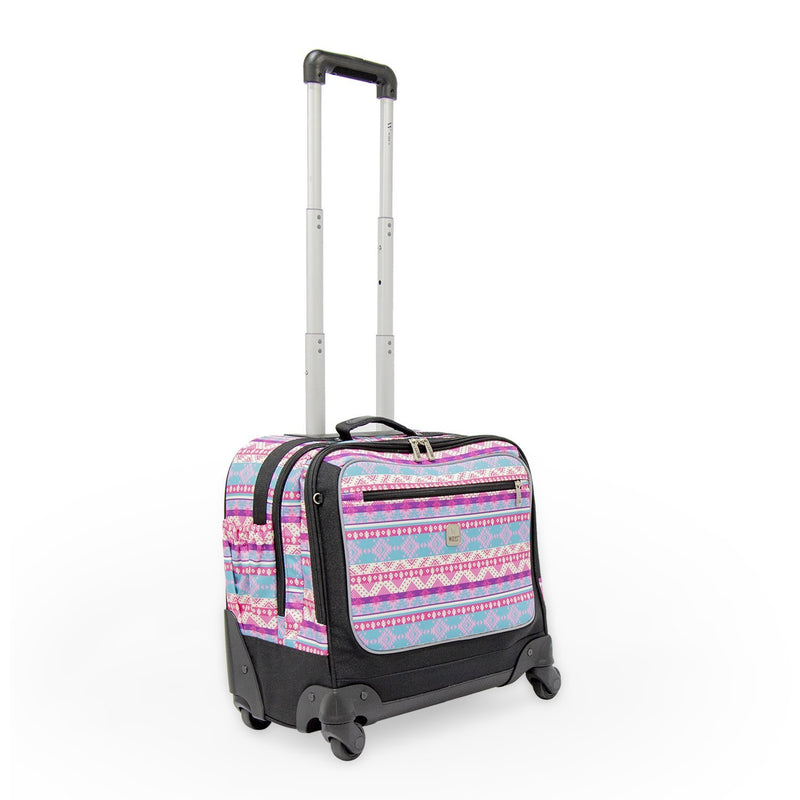 Wires 4 Wheels trolley with Lunch Bag and Pencil Case Set (Pink printed) - Moon Factory Outlet - Back 2 School - Wires - Wires 4 Wheels trolley with Lunch Bag and Pencil Case Set (Pink printed) - Default Title - Bags - 3
