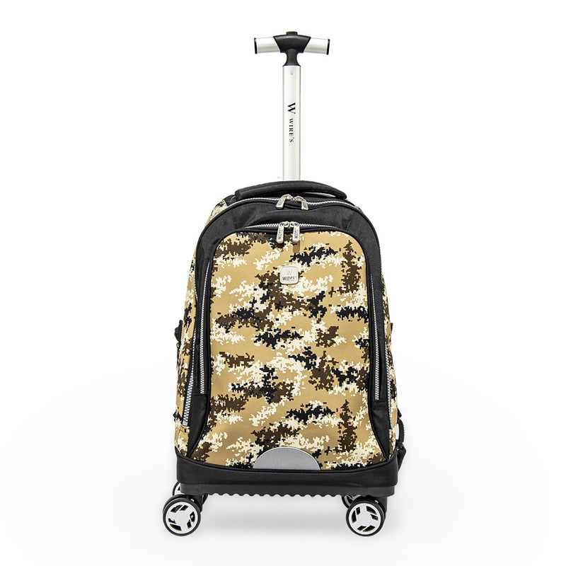Wires 8 Wheeled Backpack, Camouflage Brown - Moon Factory Outlet - Back 2 School - Wires - Wires 8 Wheeled Backpack, Camouflage Brown - Default Title - Back 2 School - 2