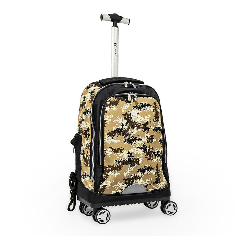 Wires 8 Wheeled Backpack, Camouflage Brown - Moon Factory Outlet - Back 2 School - Wires - Wires 8 Wheeled Backpack, Camouflage Brown - Default Title - Back 2 School - 3