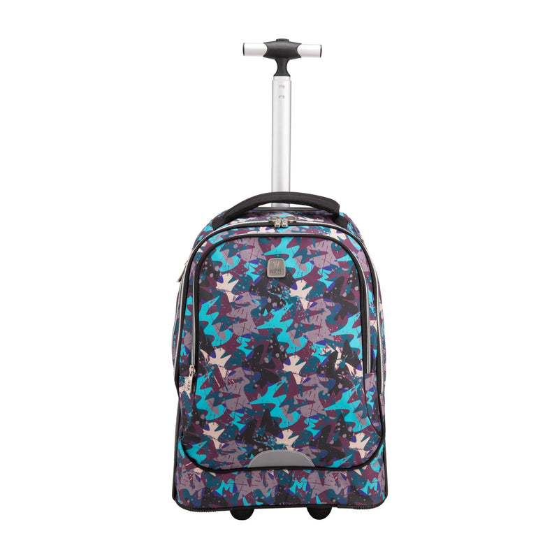 Wires Big Wheel School Bags Trolly Set of 3pcs Camouflage Blue - MOON - Back 2 School - Wires - Wires Big Wheel School Bags Trolly Set of 3pcs Camouflage Blue - Trolley Backpack - 2