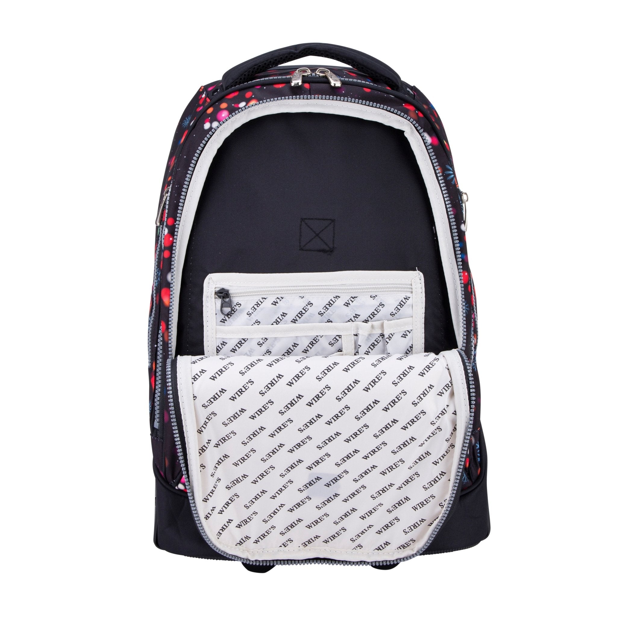 Wires Big Wheel School Bags Trolly Set of 3pcs Faded Light - MOON - Back 2 School - Wires - Wires Big Wheel School Bags Trolly Set of 3pcs Faded Light - Trolley Backpack - 5