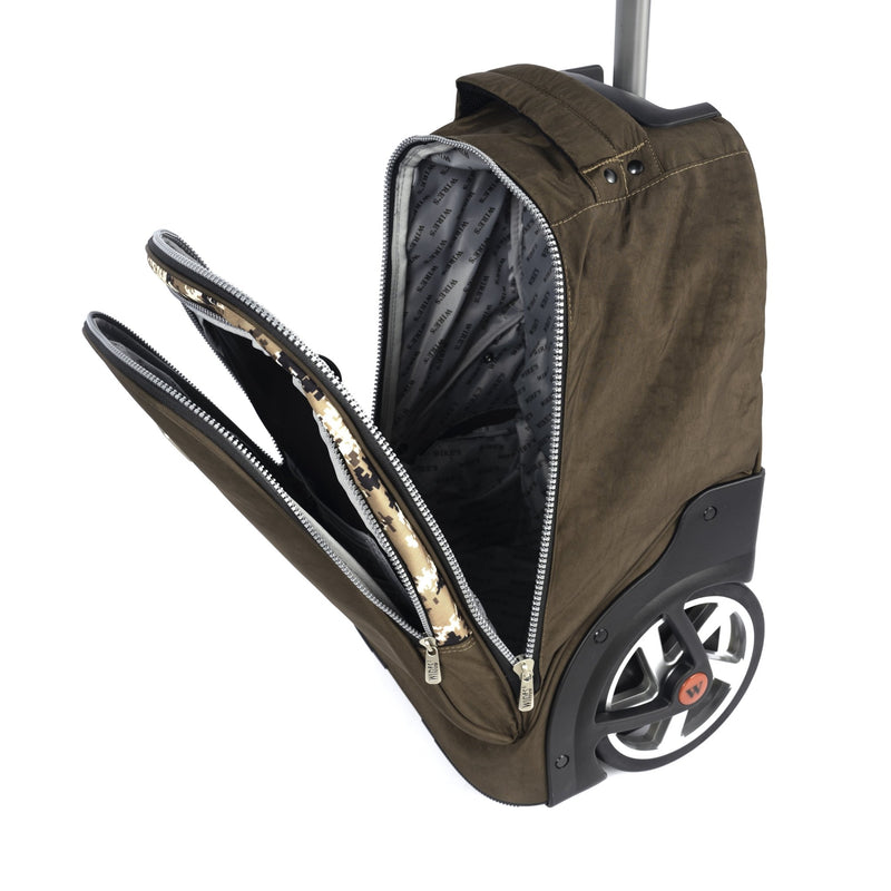 Wires Solid Print Big Wheels Bag with Lunch bag & Pencil Case Brown - Moon Factory Outlet - Back 2 School - Wires - Wires Solid Print Big Wheels Bag with Lunch bag & Pencil Case Brown - Back 2 School - 5
