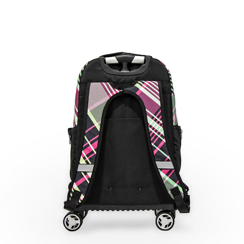 Wires Trolley Backpack, Pink & Green Vertical - Moon Factory Outlet - Back 2 School - Wires - Wires Trolley Backpack, Pink & Green Vertical - Default Title - Back 2 School - 4