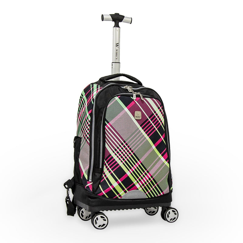 Wires Trolley Backpack, Pink & Green Vertical - Moon Factory Outlet - Back 2 School - Wires - Wires Trolley Backpack, Pink & Green Vertical - Default Title - Back 2 School - 3