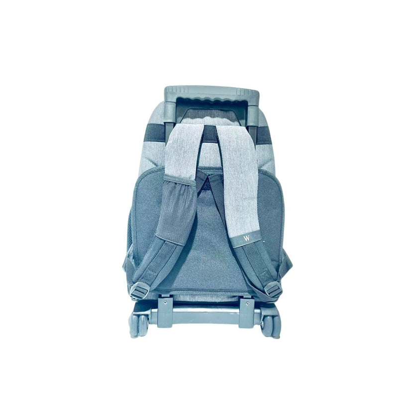 Wires Wheeled Backpack for him Grey - Trolley Set of 3 with Free Lunch Bag & Pencil Case for your Little One's - Moon Factory Outlet - Back 2 School - Wires - Wires Wheeled Backpack for him Grey - Trolley Set of 3 with Free Lunch Bag & Pencil Case for your Little One's - Back 2 School - 4